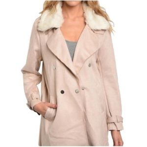 NWT HYFVE Faux Suede Coat